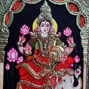 Sri Gajalakshmi Devi Tanjore Painting
