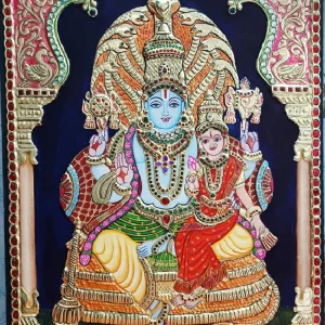 Sri Laxmi Narayana Swamy Tanjore Painting