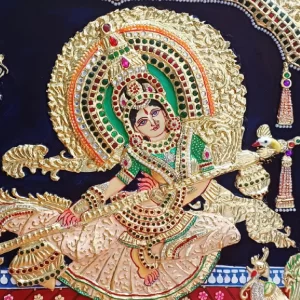 Indonesia Saraswathi Devi Tanjore Painting