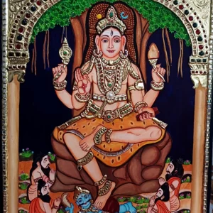 Sri Dakshinamurthy Swamy Tanjore Painting