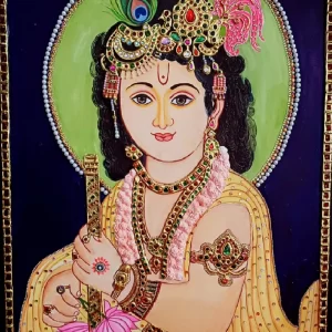 Sri Krishna Tanjore Painting