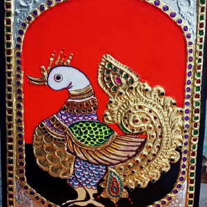Anna Pakshi Swan Tanjore Painting
