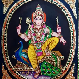 Sri Subramanyam Swamy Tanjore Painting