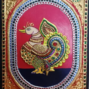 Annapakshi Swan Tanjore Painting