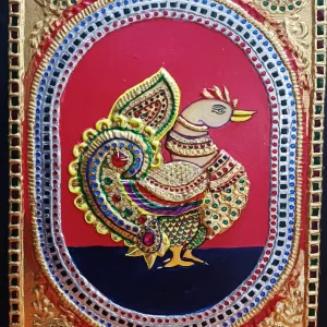 Anna Pakshi Swan Tanjore Painting